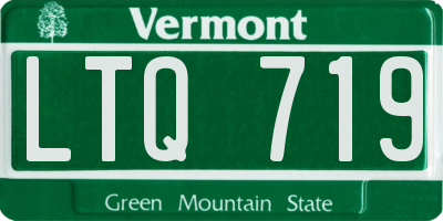 VT license plate LTQ719