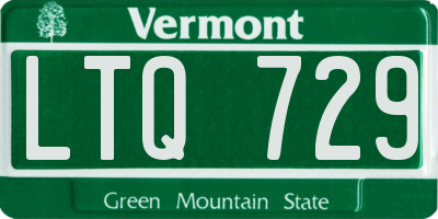VT license plate LTQ729