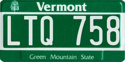 VT license plate LTQ758