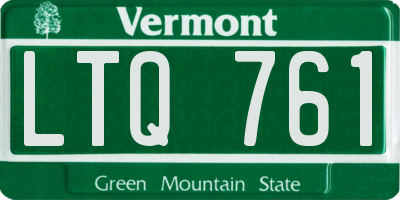 VT license plate LTQ761