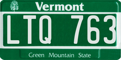 VT license plate LTQ763
