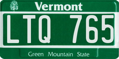 VT license plate LTQ765