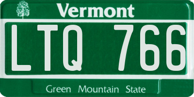 VT license plate LTQ766