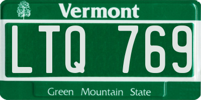 VT license plate LTQ769