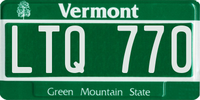 VT license plate LTQ770