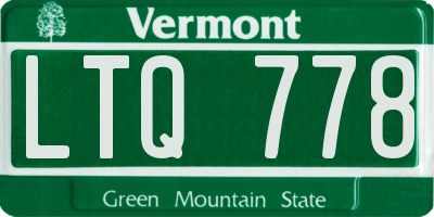 VT license plate LTQ778