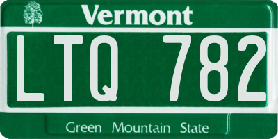 VT license plate LTQ782