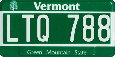 VT license plate LTQ788