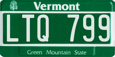 VT license plate LTQ799