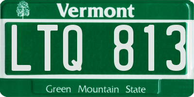 VT license plate LTQ813