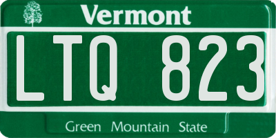 VT license plate LTQ823