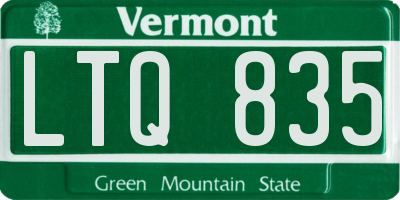VT license plate LTQ835