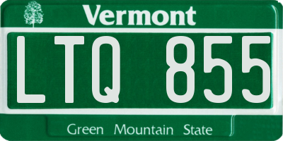 VT license plate LTQ855