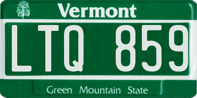 VT license plate LTQ859