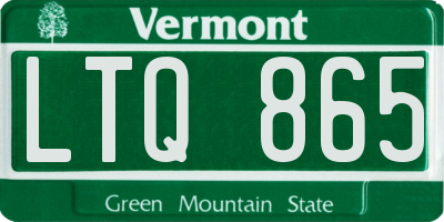 VT license plate LTQ865