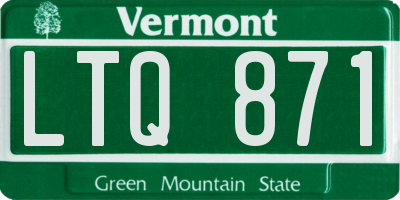 VT license plate LTQ871