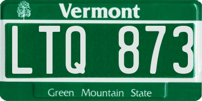 VT license plate LTQ873