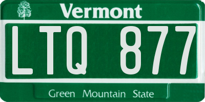 VT license plate LTQ877