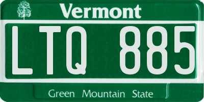 VT license plate LTQ885