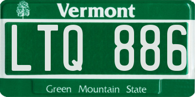 VT license plate LTQ886