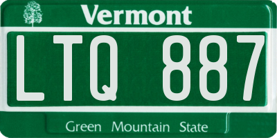 VT license plate LTQ887