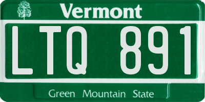 VT license plate LTQ891