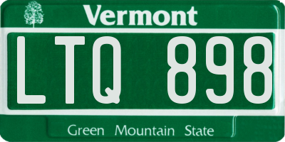 VT license plate LTQ898