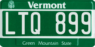 VT license plate LTQ899