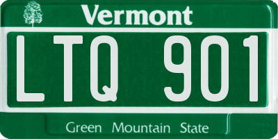 VT license plate LTQ901