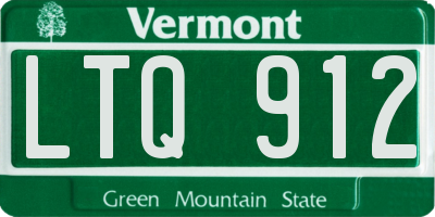 VT license plate LTQ912