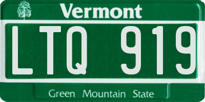 VT license plate LTQ919