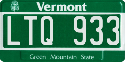 VT license plate LTQ933