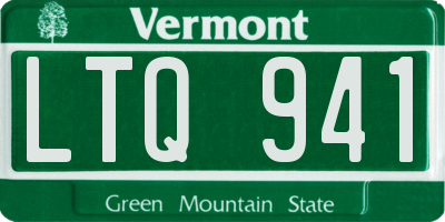 VT license plate LTQ941