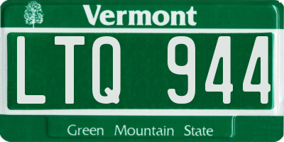 VT license plate LTQ944