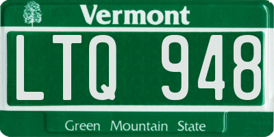 VT license plate LTQ948