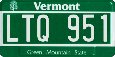 VT license plate LTQ951