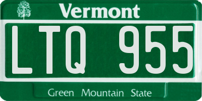 VT license plate LTQ955