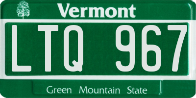 VT license plate LTQ967
