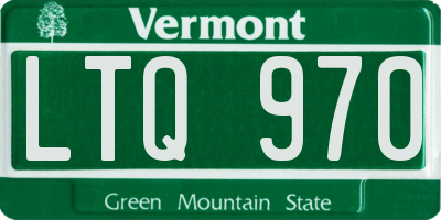VT license plate LTQ970