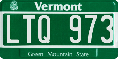 VT license plate LTQ973