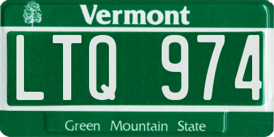 VT license plate LTQ974
