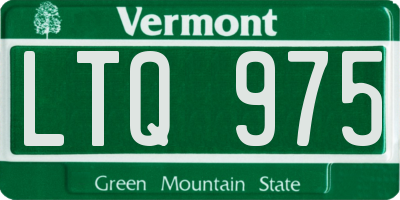 VT license plate LTQ975