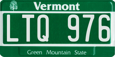 VT license plate LTQ976