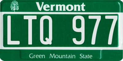 VT license plate LTQ977