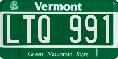 VT license plate LTQ991