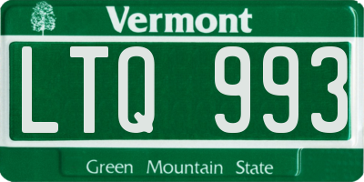 VT license plate LTQ993