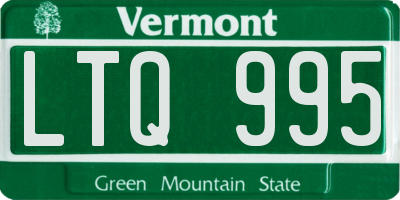 VT license plate LTQ995