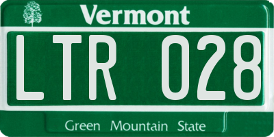 VT license plate LTR028