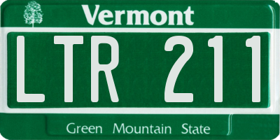 VT license plate LTR211
