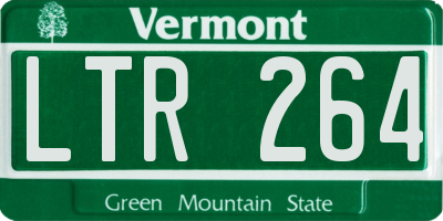 VT license plate LTR264